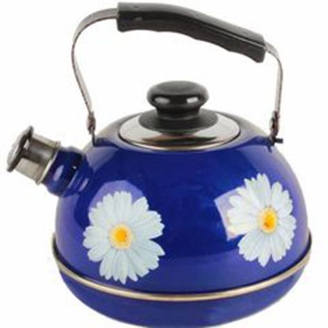 Kettle 2.5l ??04/25/05/14 (movable handle) blue chamomile (decor stainless steel)